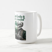 Lucky Skeleton Stout T-Shirt | Dead Lucky Kaffeetasse (VorderseiteRechts)