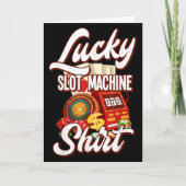 Lucky Slot Machine Casino Las Vegas Gambling Karte (Vorderseite)