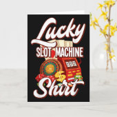 Lucky Slot Machine Casino Las Vegas Gambling Karte (Gelbe Blume)