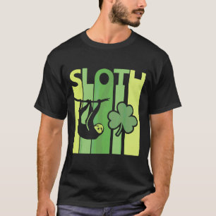 Lucky Sloth St Patrick S Day Irish Vintag Retro S T-Shirt