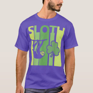 Lucky Sloth St Patrick's Day Irish Vintag Retro S T-Shirt