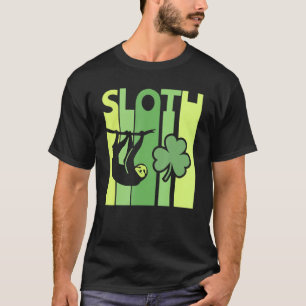 Lucky Sloth St Patrick's Day Irish Vintag Retro S T-Shirt