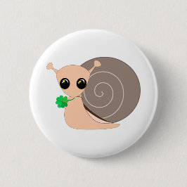 Lucky Snail mit Kleberknopf Button