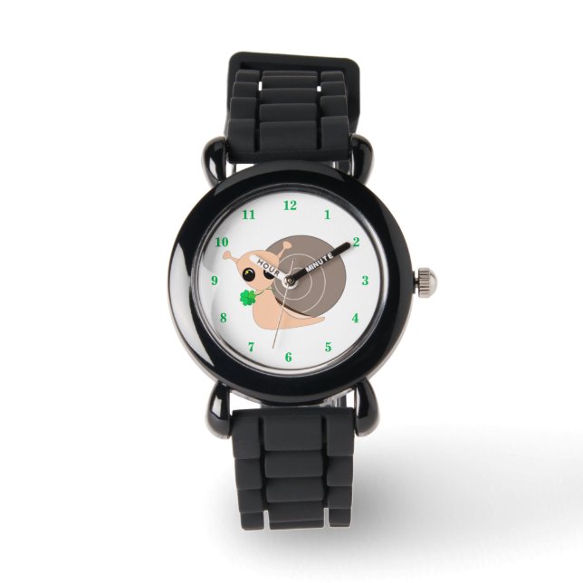 Lucky Snail Watch Geschenk Armbanduhr (Vorderseite)