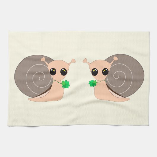 Lucky Snails Küchentuch (Horizontal)