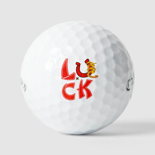 Lucky Snake Golf Balls - Chinesisches Zodiac-Gesch Golfball (Vorderseite)