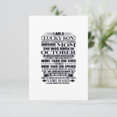 Lucky Son durch eine Phantastische Mama ausgelöst RSVP Karte (Stehend Vorderseite)