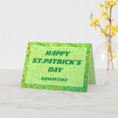 Lucky Sprinkles St. Patrick’s Day Karte (Gelbe Blume)