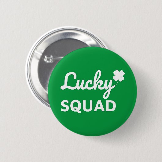 Lucky Squad St. Patrick's Day Button (Vorne & Hinten)