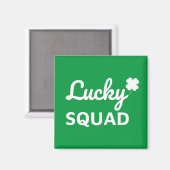 Lucky Squad St. Patrick's Day Magnet (Vorderseite/Rückseite)