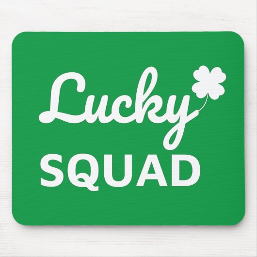 Lucky Squad St. Patrick's Day Mousepad (Vorne)