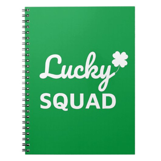 Lucky Squad St. Patrick's Day Notizblock (Vorderseite)