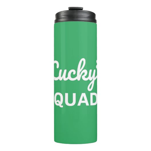 Lucky Squad St. Patrick's Day Thermosbecher (Vorderseite)