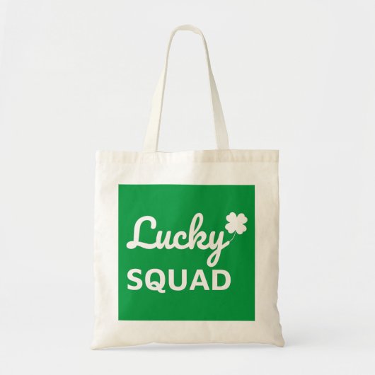Lucky Squad St. Patrick's Day Tragetasche (Vorne)