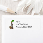 Lucky Squirrel Rücksendeadressen-Aufkleber (Insitu)