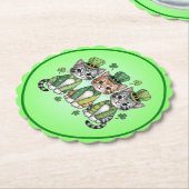 Lucky St. Patrick’s Day Kittens-47474 Untersetzer (angewinkelt)