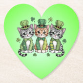 Lucky St. Patrick’s Day Kittens-47474 Untersetzer (Vorderseite)