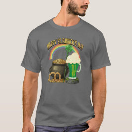 Lucky St. Patrick’s Day Pot of Gold Artwork Design T-Shirt