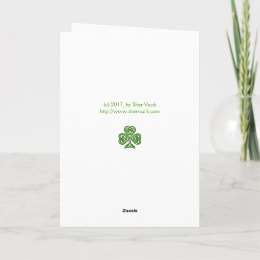 Lucky St. Patrick's Day Card Karte (Rückseite)