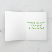 Lucky St. Patrick's Day Card Karte (Innenseite)