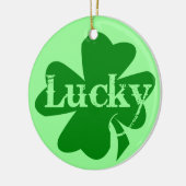 Lucky St. Patricks Day Charm Keramikornament (Links)