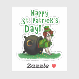 Lucky St. Patrick's Day Dog Aufkleber