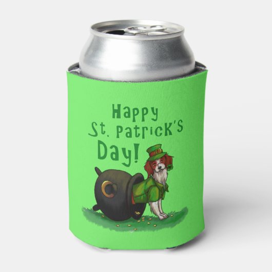 Lucky St. Patrick's Day Dog Dosenkühler (Kanne Vorderseite)