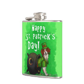 Lucky St. Patrick's Day Dog Flachmann (Links)