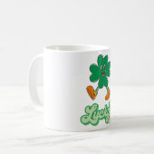 Lucky St. Patrick's Day Kaffeetasse (Vorderseite Links)