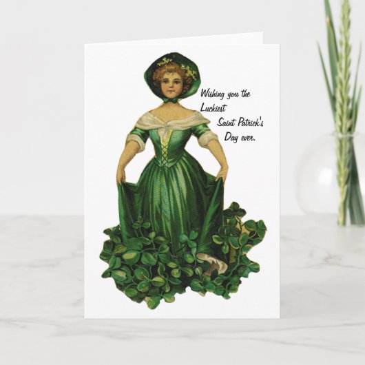 Lucky St. Patricks Day Karte (Vorderseite)