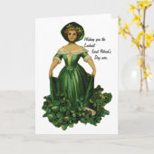Lucky St. Patricks Day Karte (Gelbe Blume)