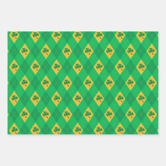 Lucky St Patrick's Day Kids Geschenkpapier Set (Vorderseite 2)