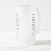 Lucky St. Patrick's Day Mattglas Bierglas (VorderseiteRechts)