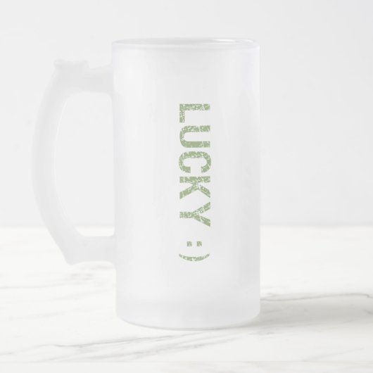 Lucky St. Patrick's Day Mattglas Bierglas (Links)