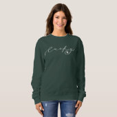 Lucky St. Patrick's Day Niedlich White Script Sweatshirt (Vorne ganz)
