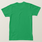 Lucky St. Patrick's Day Niedliches White Script Sh T-Shirt (Design Rückseite)