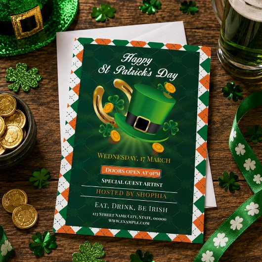 Lucky St. Patrick's Day Party Einladung