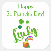 Lucky St. Patrick's Day Stickers (Vorderseite)