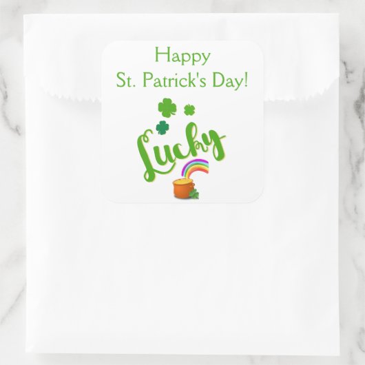 Lucky St. Patrick's Day Stickers (Tasche)