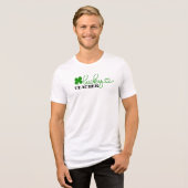 Lucky St Patrick's day Teacher t-shirt Tri-Blend Shirt (Vorderseite voll)