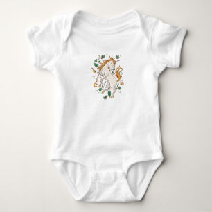 Lucky St. Patricks Unicorn Baby Bodysuit Strampler