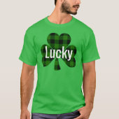 Lucky St. Patty's Kleeblatts | grün kariert T-Shirt (Vorderseite)