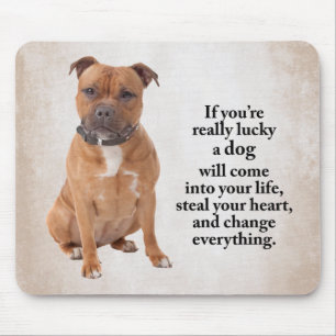 Lucky Staffie Mousepad