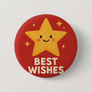 Lucky Star - Beste Wünsche Button