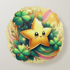 Lucky Star Round Pillow Rundes Kissen
