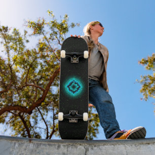 Lucky Star und Asterisk Skateboard