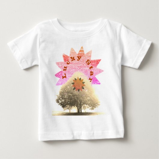 Lucky Star und Tree Baby T-shirt (Vorderseite)