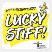 Lucky Stiff — Sticker — gelb (Vorderseite)