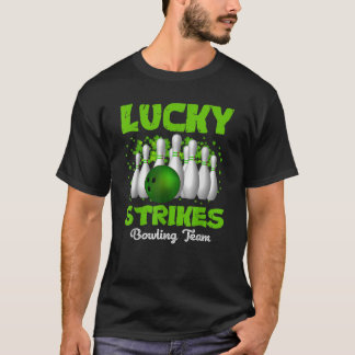 Lucky Strikes Bowling Team Happy Patrick's Day T T-Shirt
