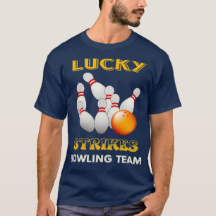 Lucky Strikes Bowling Team Retro Jugend T T-Shirt